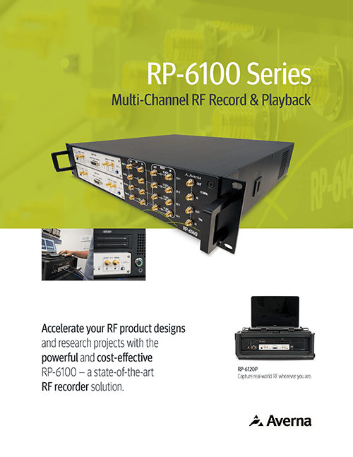 Broschüre zu RP-6100 Multi-Channel RF-Aufnahme & -Wiedergabe